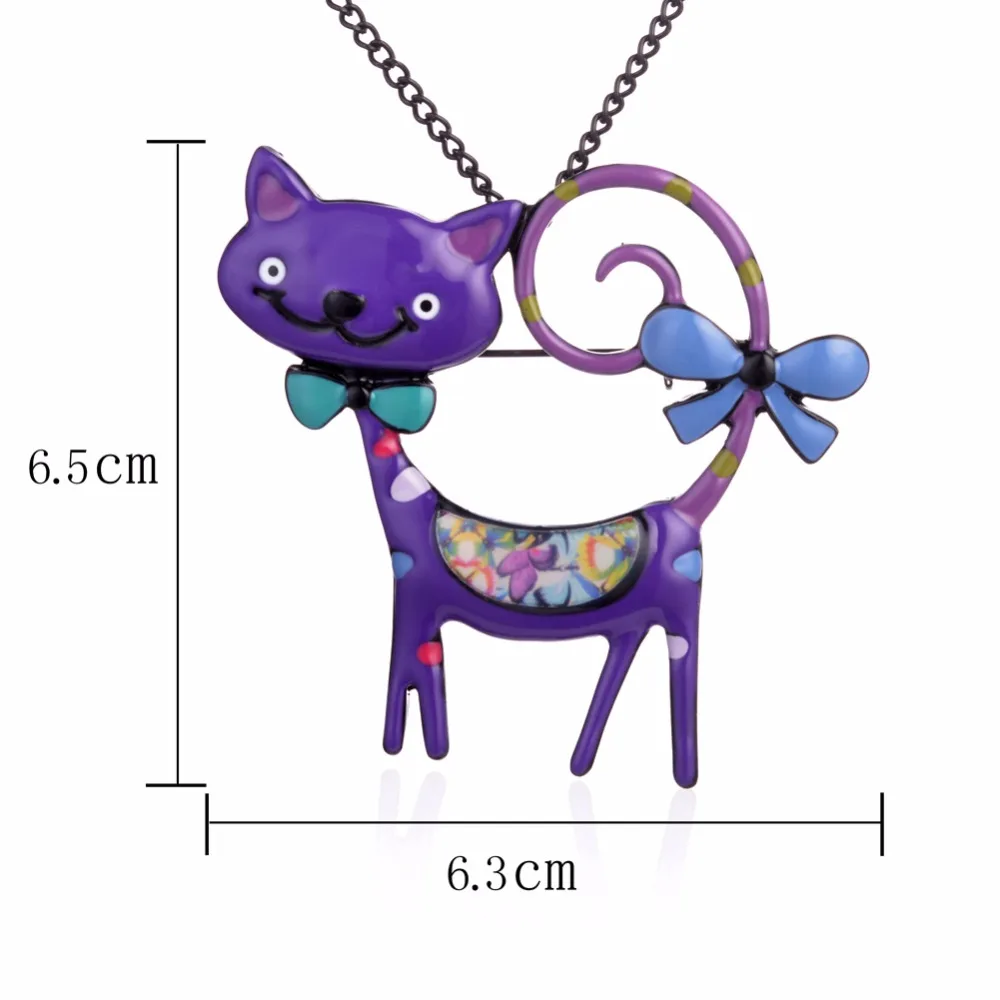 Женское ожерелье с подвеской из эмалированного сплава ожерелья бантом