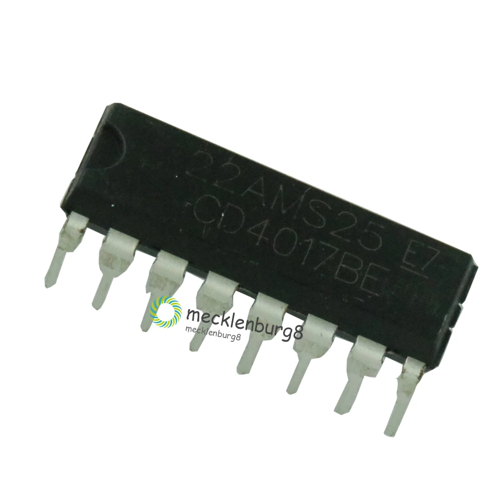 Оригинальный 50 шт./лот CD4017BE DIP-16 CD4017 счетчик делитель десятичный IC чип |