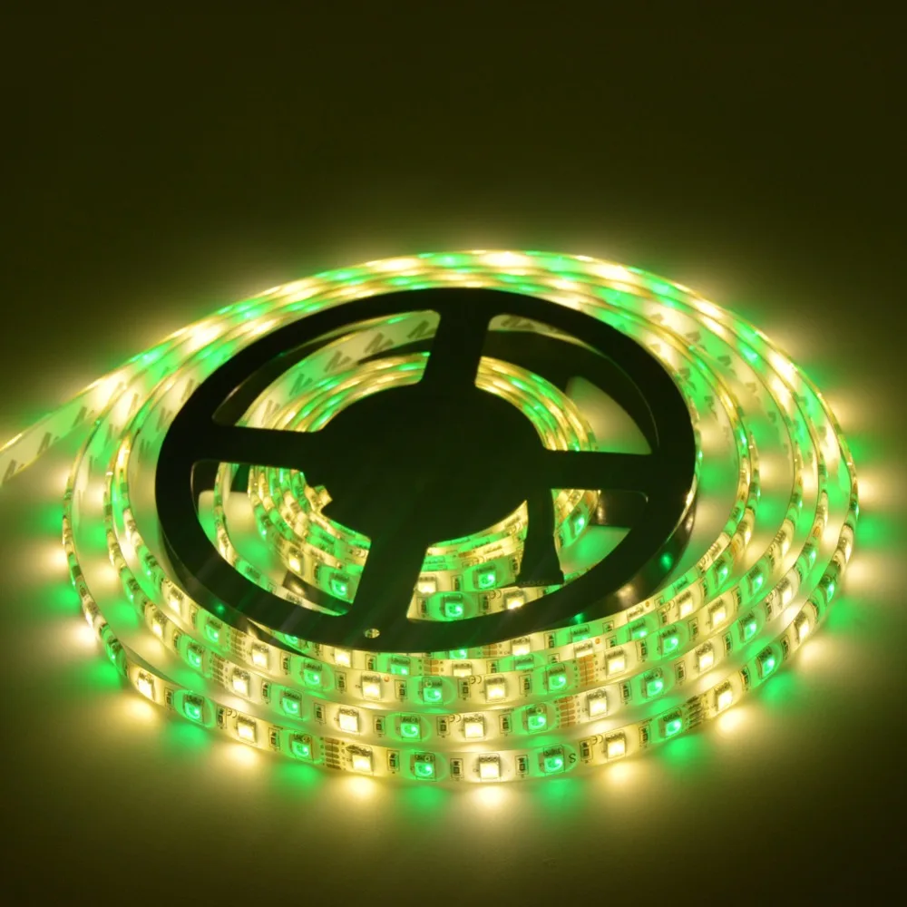 100 м 20X5 DC12V RGBW 5050 SMD светодиодные полосы света IP65 Водонепроницаемый RGB + WW (RGB теплый