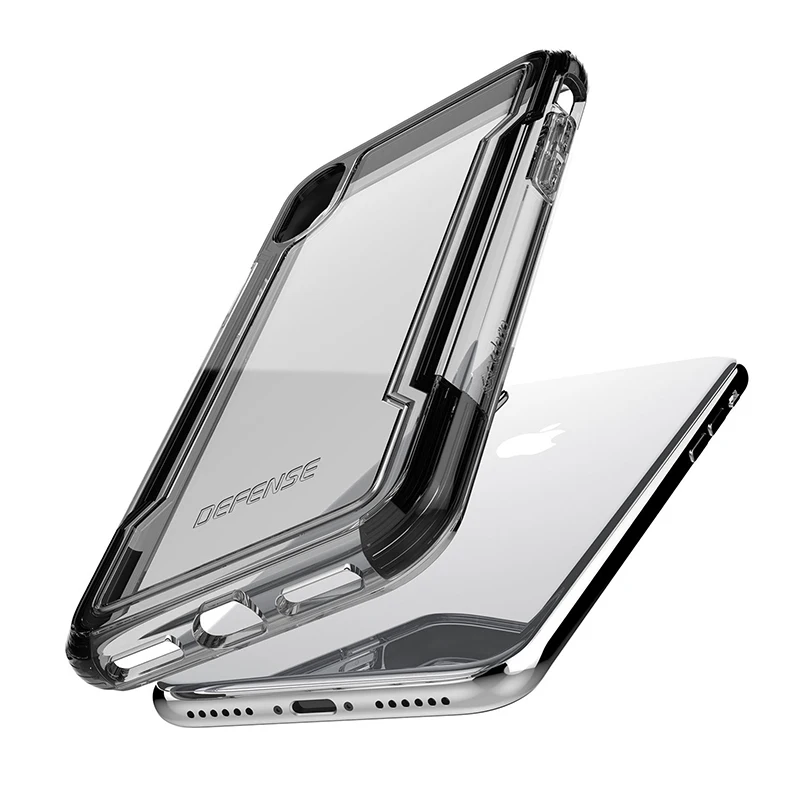 Чехол для телефона X Doria iPhone XS прозрачный защитный чехол в стиле милитари защиты