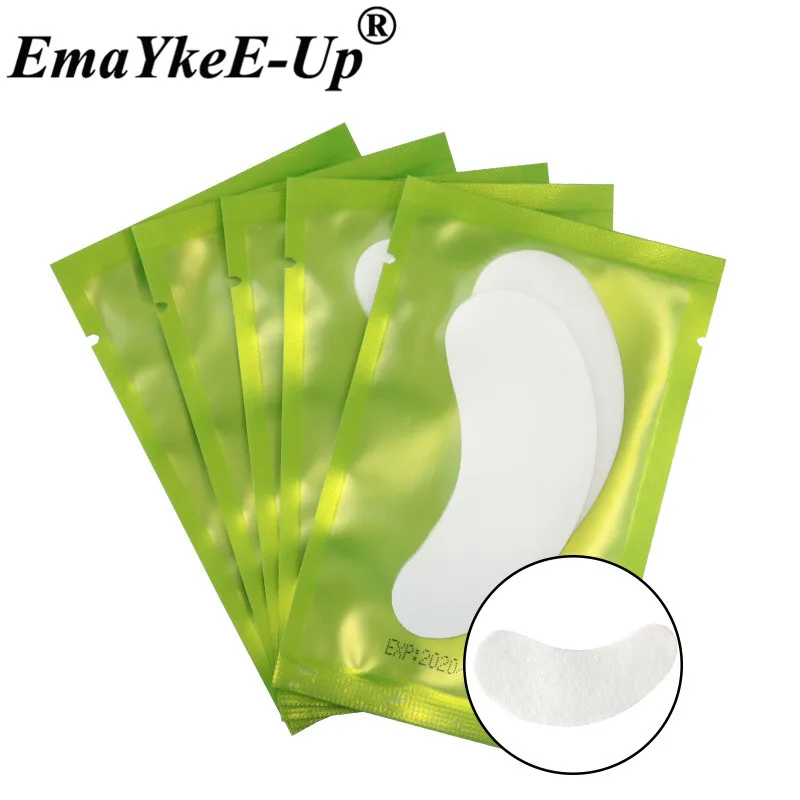 Патчи под глаза бумажные для наращивания ресниц наклейки макияжа 50 пар|Накладные