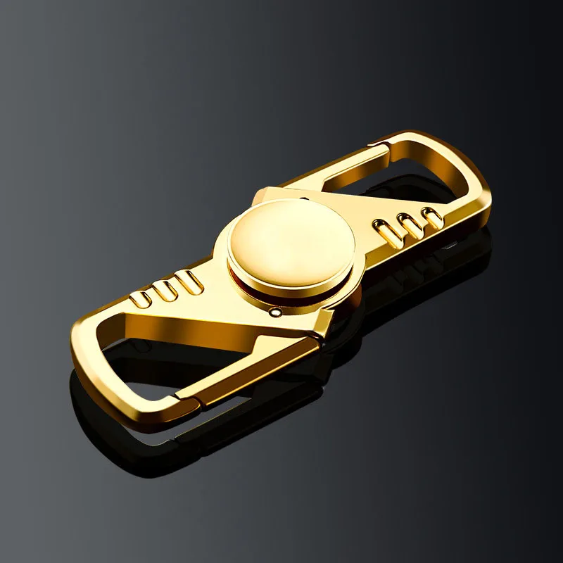 gold Палец Брелок-Спиннер брелок для ключей ручной Спиннер брелок креативная ключница Талия висящий брелок chaviro llaveros hombre - Цвет: gold