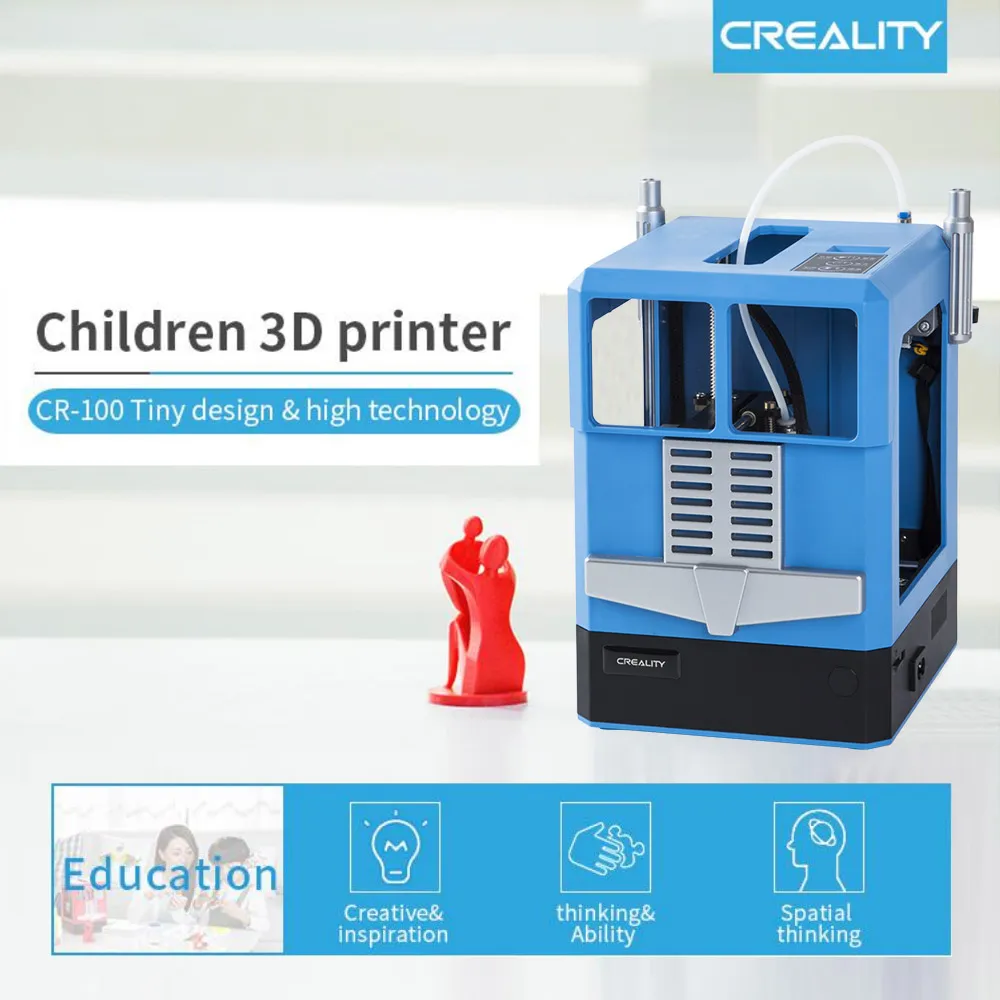 Настольный 3D принтер Creality компактного размера полностью собранный размер печати