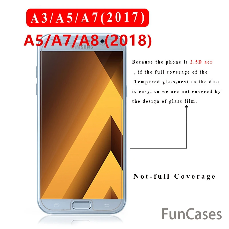Для samsung Galaxy A5 A7 A8 + плюс 2018 A3 2017 A320 A520 A720 A530 A730 закаленное Стекло Анти Shatter Экран