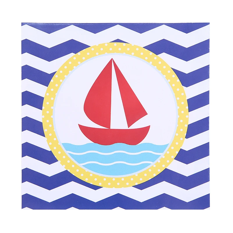 70 шт./компл. морской Кит одноразовая посуда День Рождения Бумажные тарелки и