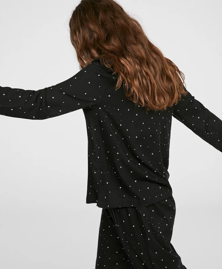 Хлопковая пижама, пижамный комплект для женщин, длинный комплект, shein, Пижама, женская одежда, pjs