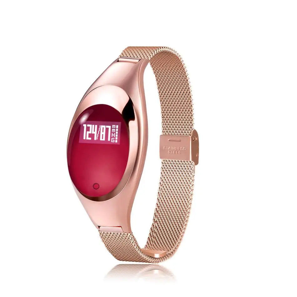 Fashion Z18 Smart Bracelet for woman Blood Oxygen Heart Rate monitoring SNS Reminder Pedometer Sport Wristband Android IOS | Электроника