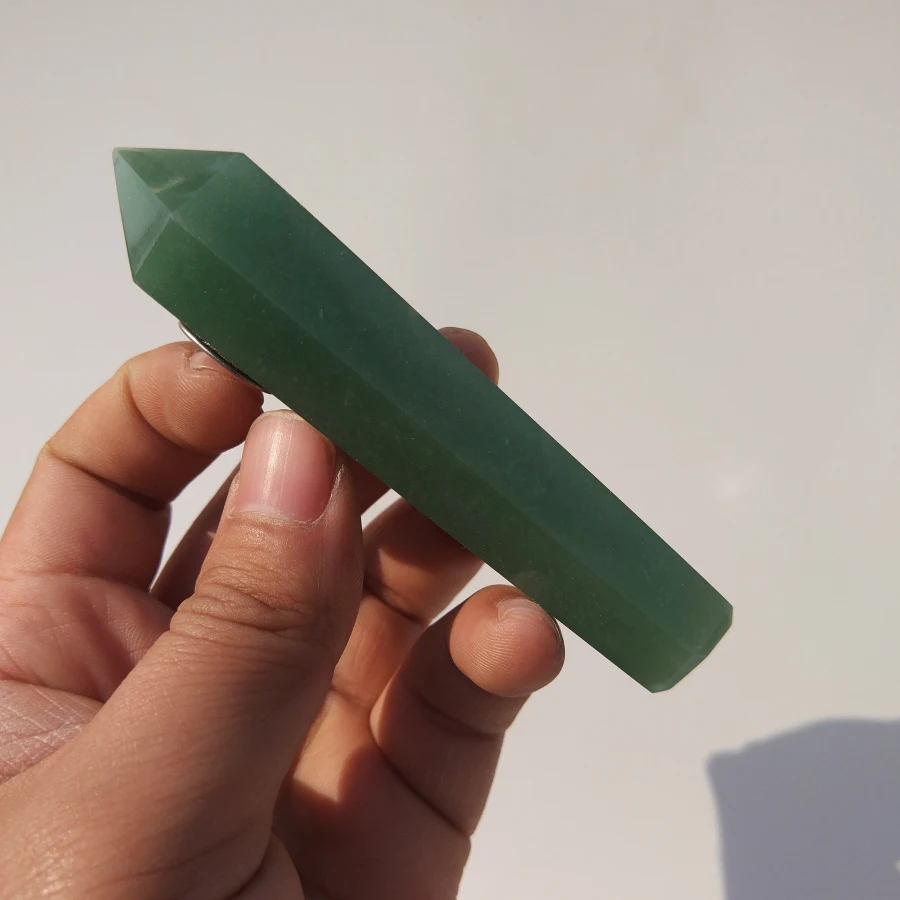 Прямая Naturalgreen авантюрин кристалл кварца курительная трубка+ фильтр кварц камень исцеляющая палочка X05