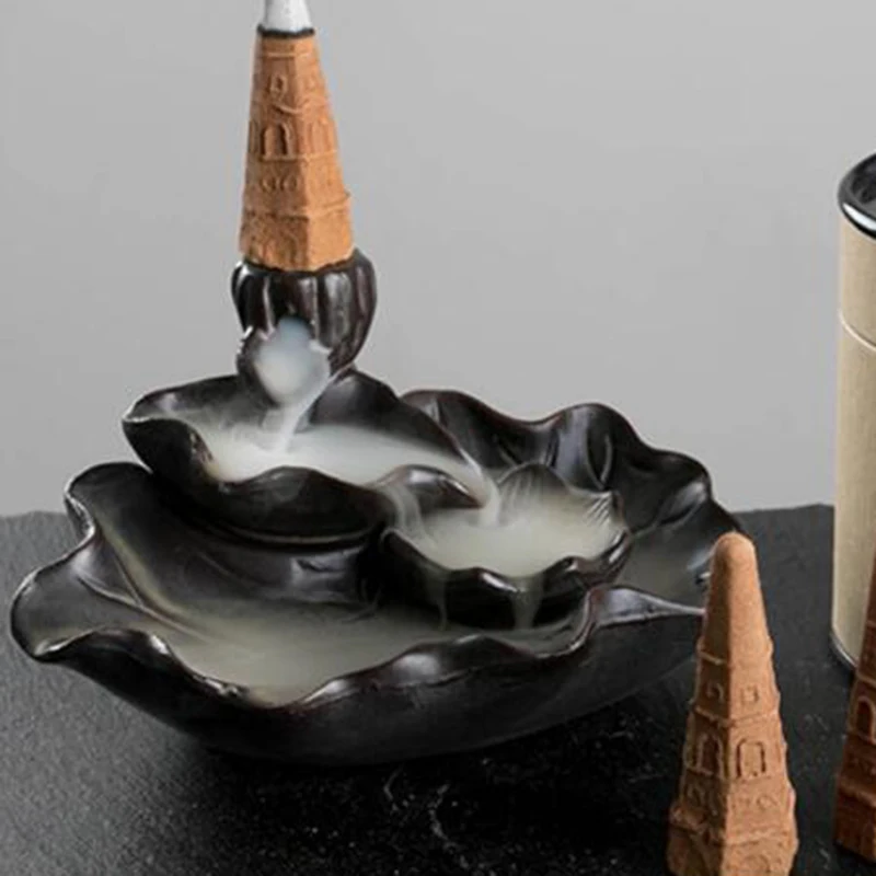Курильница курильница керамическая с обратным потоком подарок назад Декор для