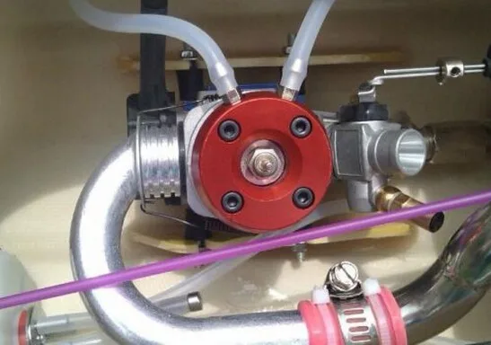 RC Nitro лодка с водяным охлаждением двигатель 5.0cc двигатель морской замены GO 28 двигателя с красной головкой