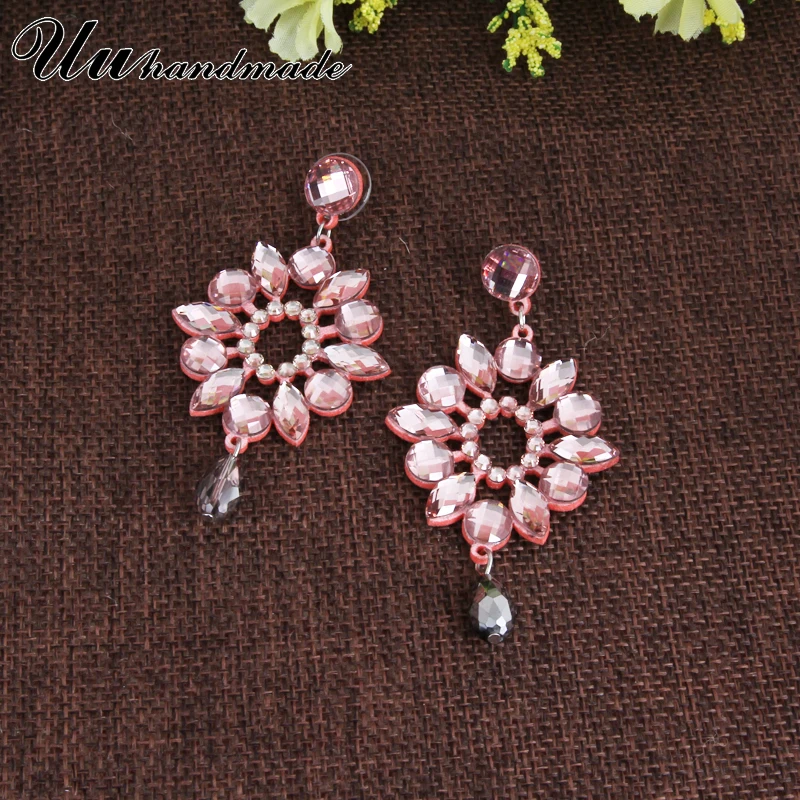 Женские серьги с кристаллами длинные в стиле бохо 2018|earrings for|earing bohocrystal earrings |