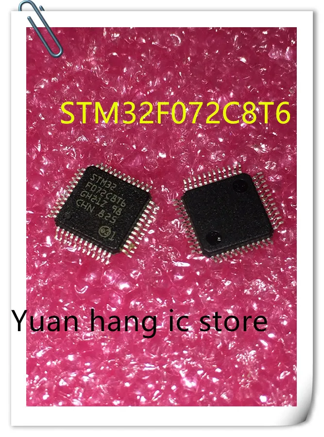 

10PCS/LOT Free Shipping STM32F072C8T6 STM32F072 LQFP-48 Micro controller chip ic