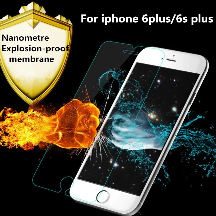 0 2 мм Закаленное стекло Защитная пленка для экрана iPhone 6 Plus 6s 5 дюймов