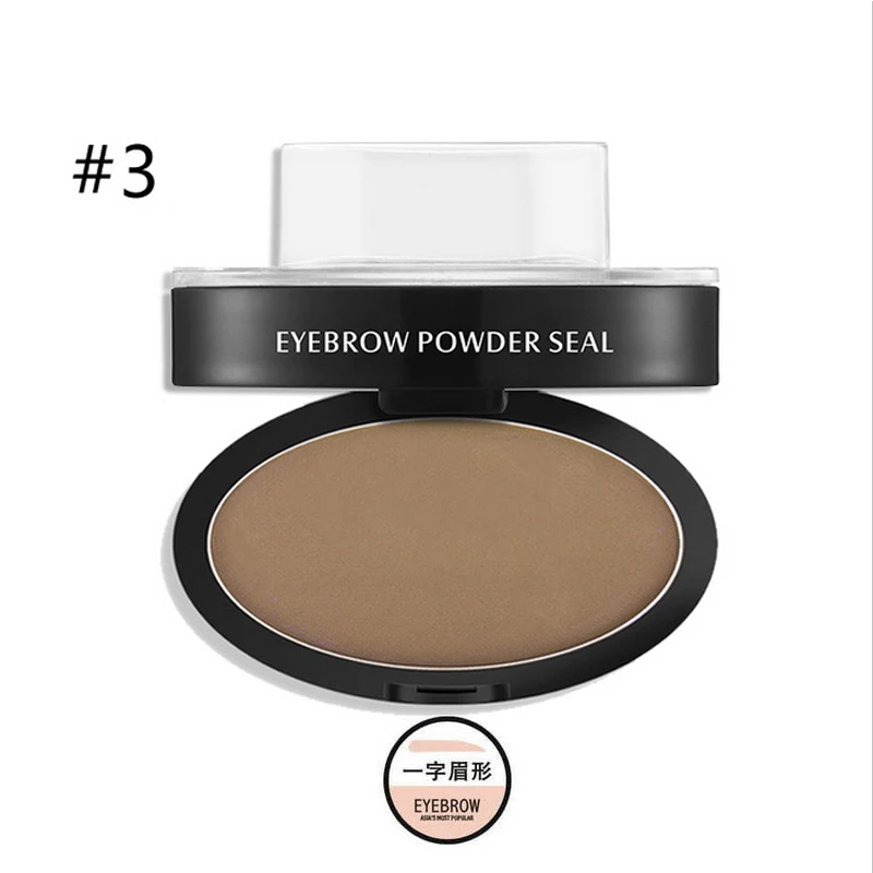 Light Brow Straight 3 цвета бровей порошковый уплотнитель тени для бровей Набор Водонепроницаемый трафарет для бровей прямая изогнутая форма тени для бровей с печатью палитра Stamper - Цвет: Light Brow Straight
