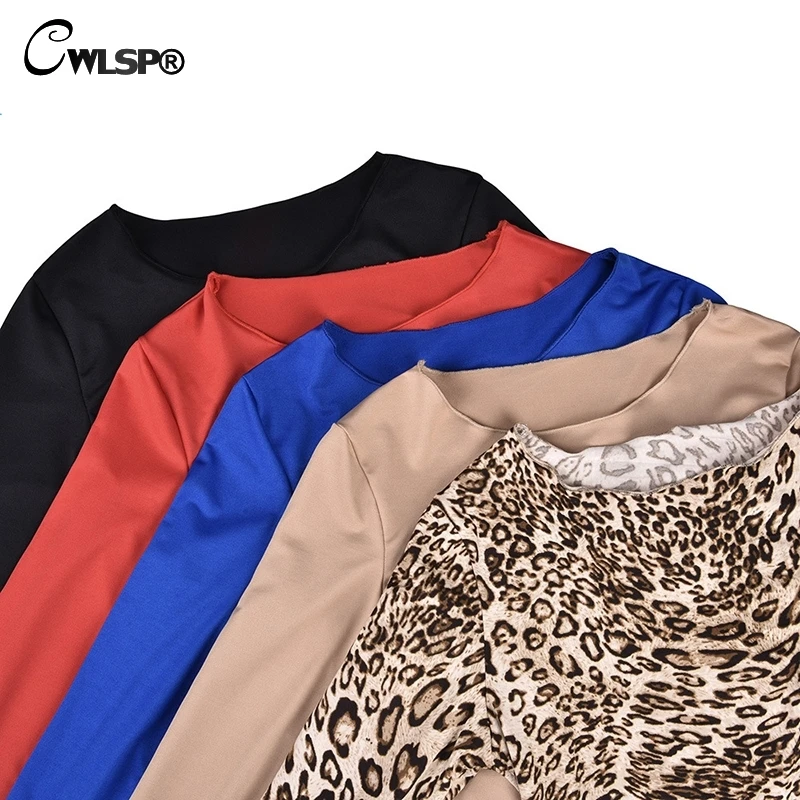 

CWLSP 2018 Sexy Leopard Print Dress Woman Summer Long Sleeve Mini Dress Women See Through Vestidos Moletom Feminino QZ2998