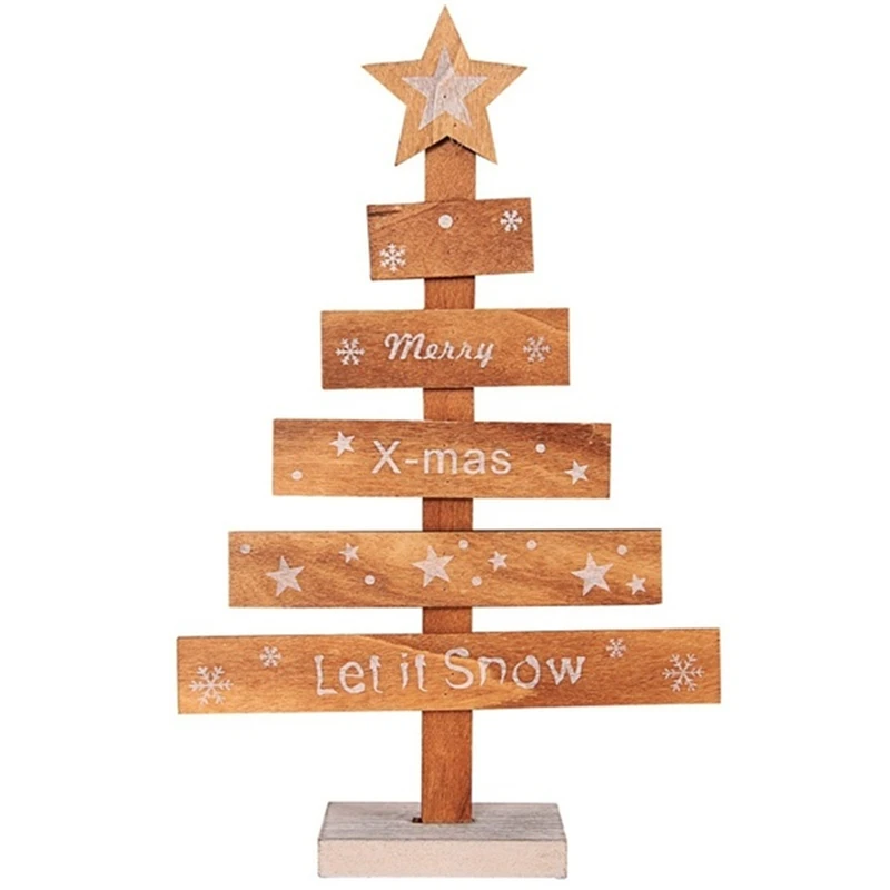 

Wooden Wish Star Christmas Tree Decorations Mini Ornaments Christmas Decorations for Home Merry Christmas Xmas Party Supplies