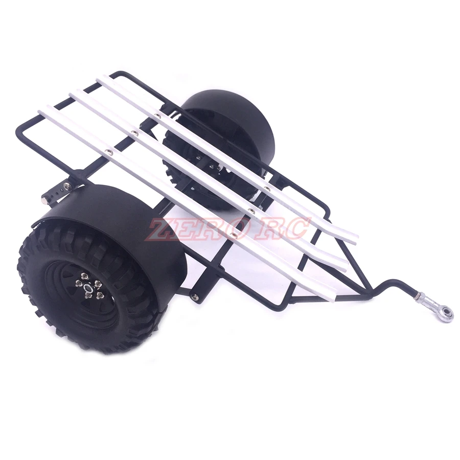 Rc 1/10 весы гусеничный металлический Трейлер с креплением для листовой рессорной