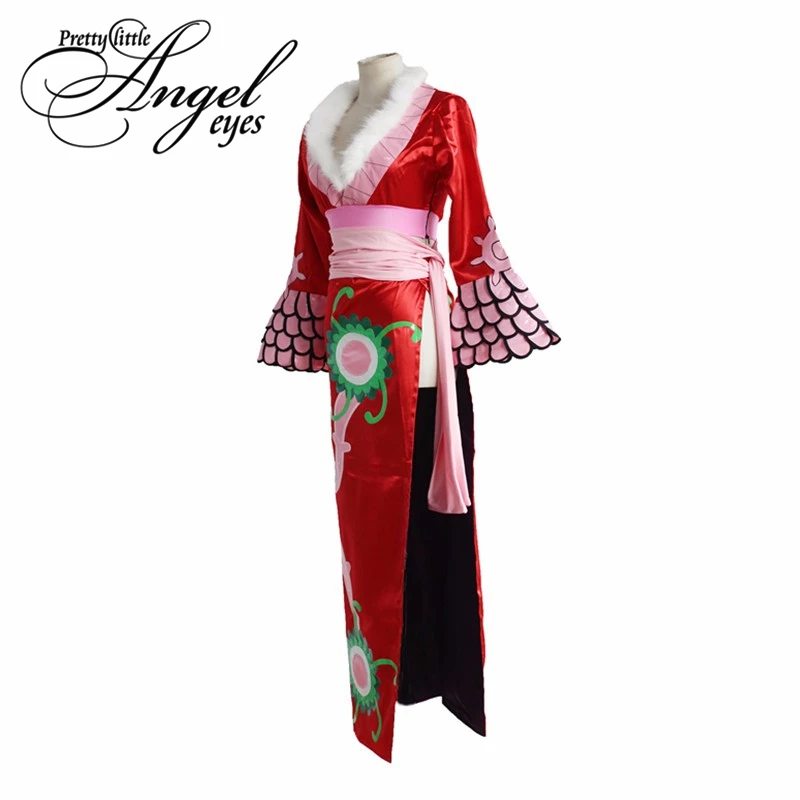Аниме один кусок Боа Хэнкок костюмы косплей Хэллоуин Вечеринка Cheongsam плащ| |