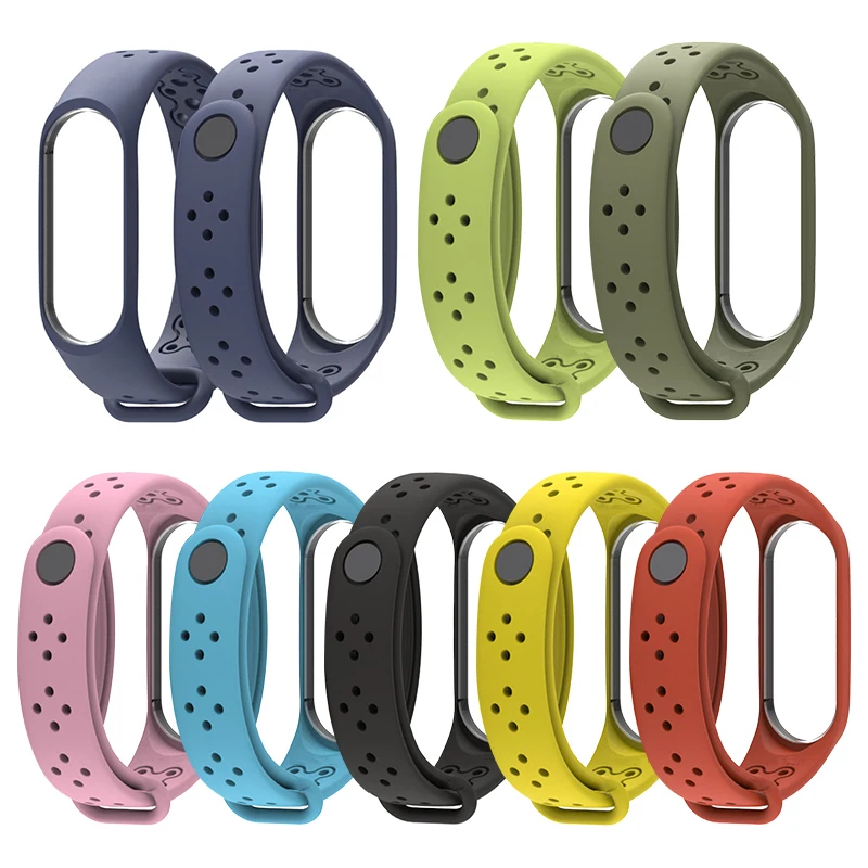 Mi Band 4 силиконовый ремешок на запястье для Xiaomi mi Band 3/4 аксессуары для ремешка цветной mi Band 2 применимый браслет millet 4