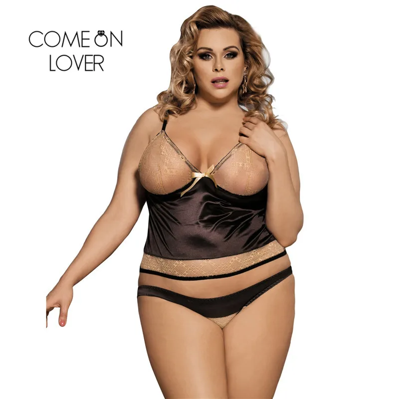 Comeonlover сексуальное нижнее белье эротическое боди Lenceria Mujer коричневое кружевное