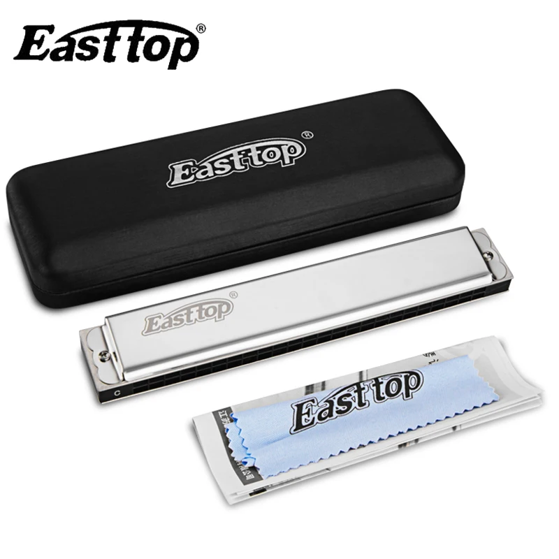 Easttop, 24 Отверстия, профессиональная тремоло губная гармоника A# B C# D# E F# G#, рот, орган, музыкальный инструмент