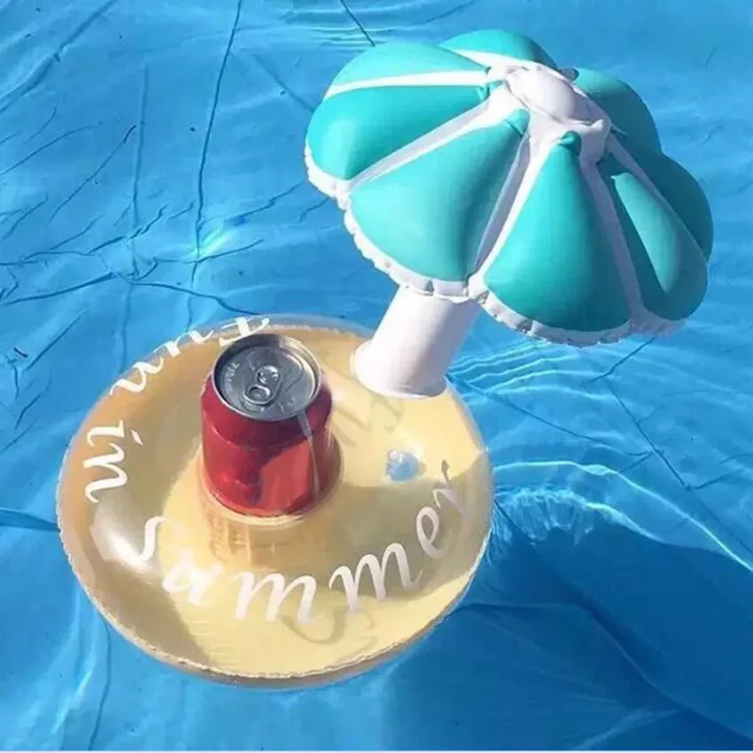 10 шт. летние надувные игрушки надувной плавающий зонтик держатель для напитков