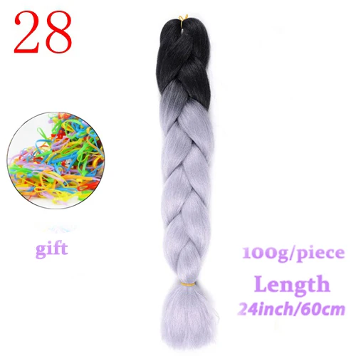 #31 MERISIHAIR, 24 дюйма, Омбре, огромные косы, синтетические плетеные волосы, вязанные крючком волосы для женщин - Цвет: #31