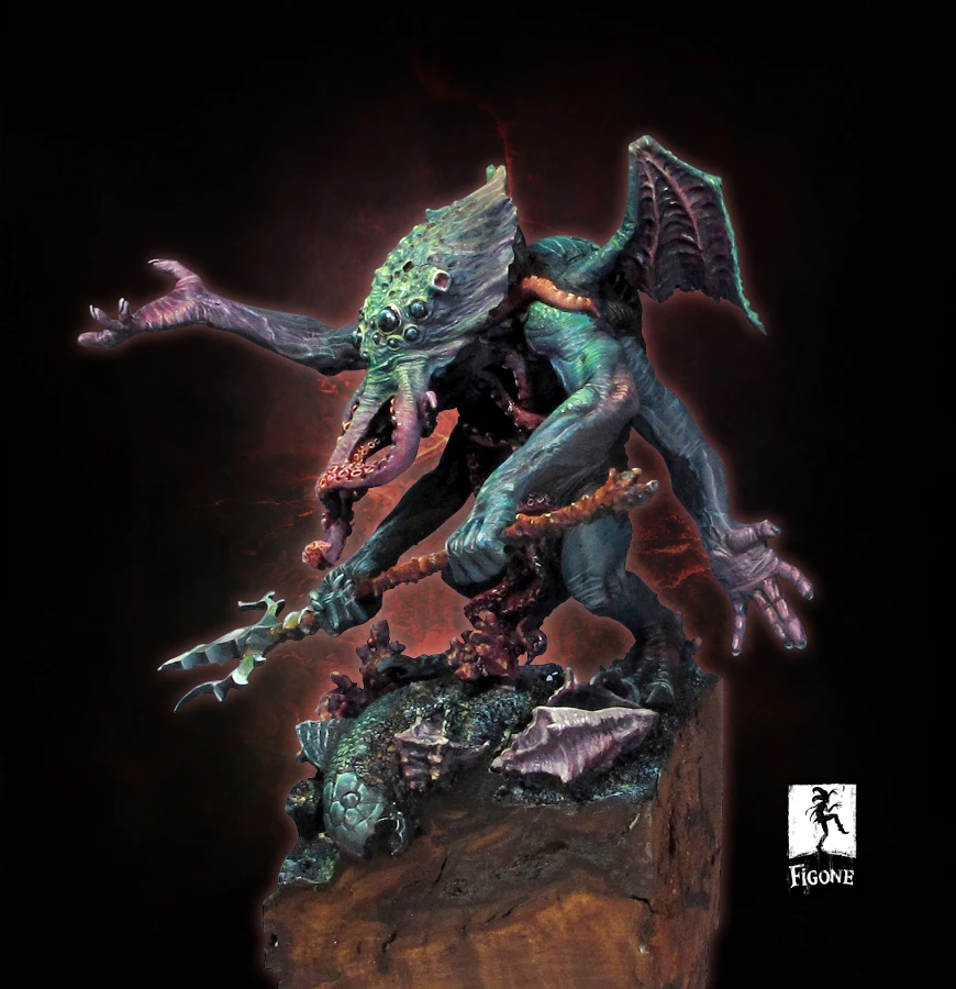 [Loong Way Miniatures] Figone Cthulhu, Le dormeur de R Lyeh(не inculd the base) полимерная миниатюра