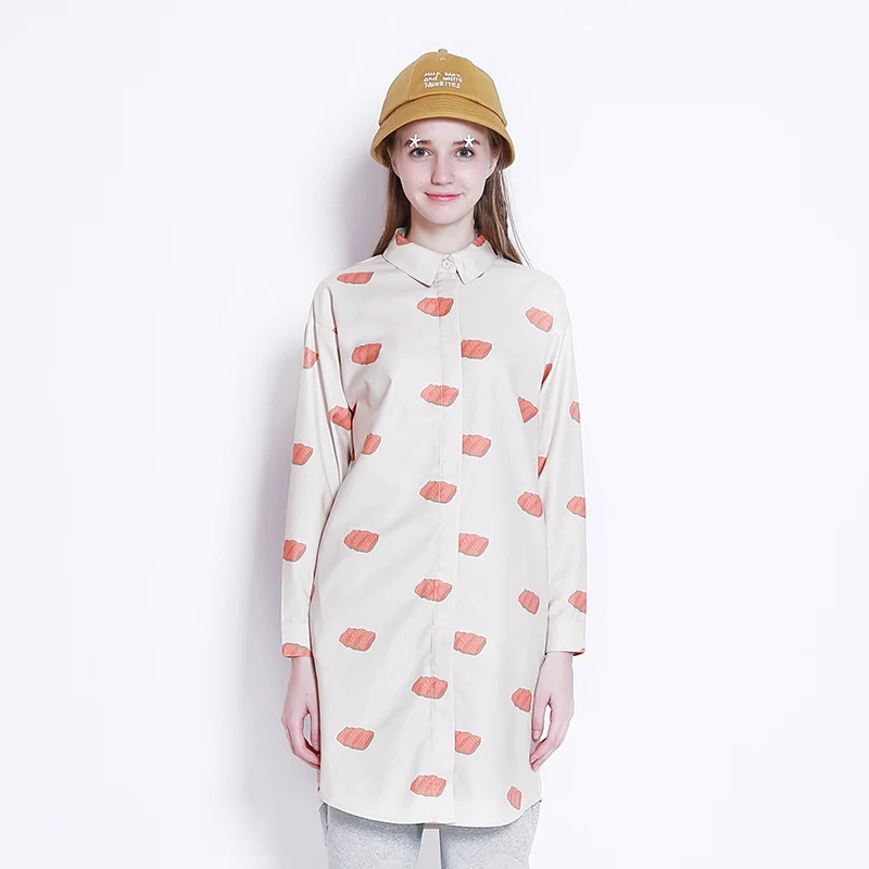 Осеннее новое женское длинное платье рубашка свободного покроя с длинным