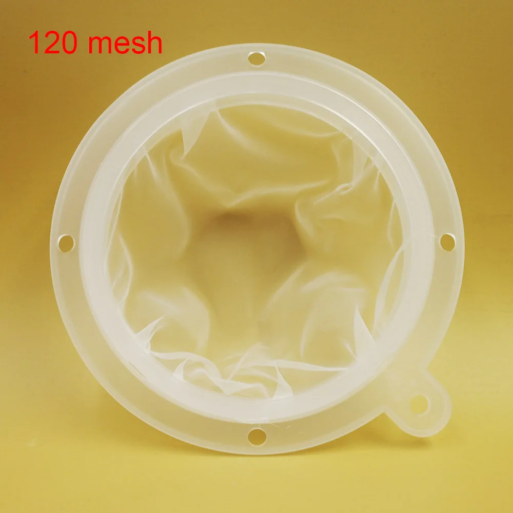 120 mesh Микро нейлоновые сетчатые фильтры кухонные принадлежности, сетчатый фильтр для кофе, фильтр для сока, вина, травы, жидкая сетка, нержавеющая фильтрующая сетка - Цвет: 120 mesh
