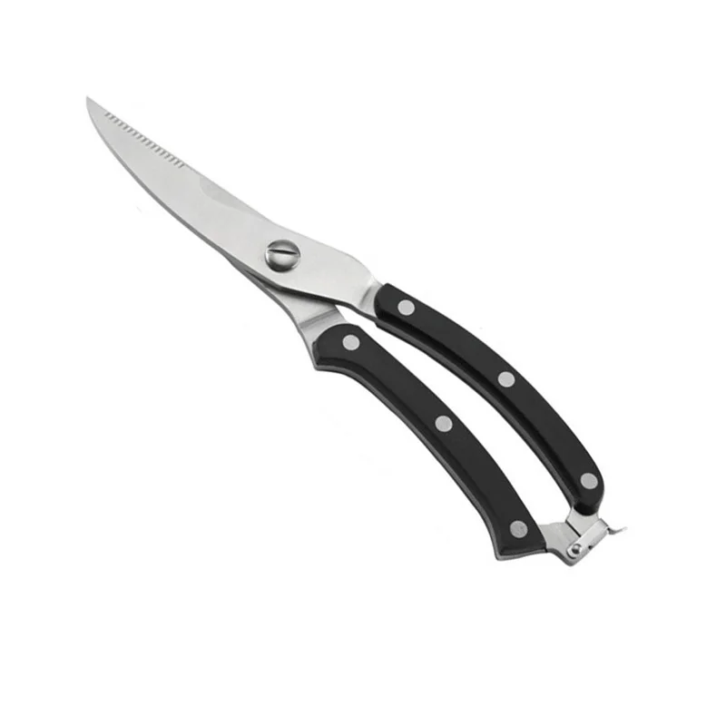 black blade 25 см(9,8 '') птицы куриные кости сверхмощный инструмент гаджет ножницы рыба утка режущая ножница Кук нержавеющая сталь кухня - Цвет: black blade
