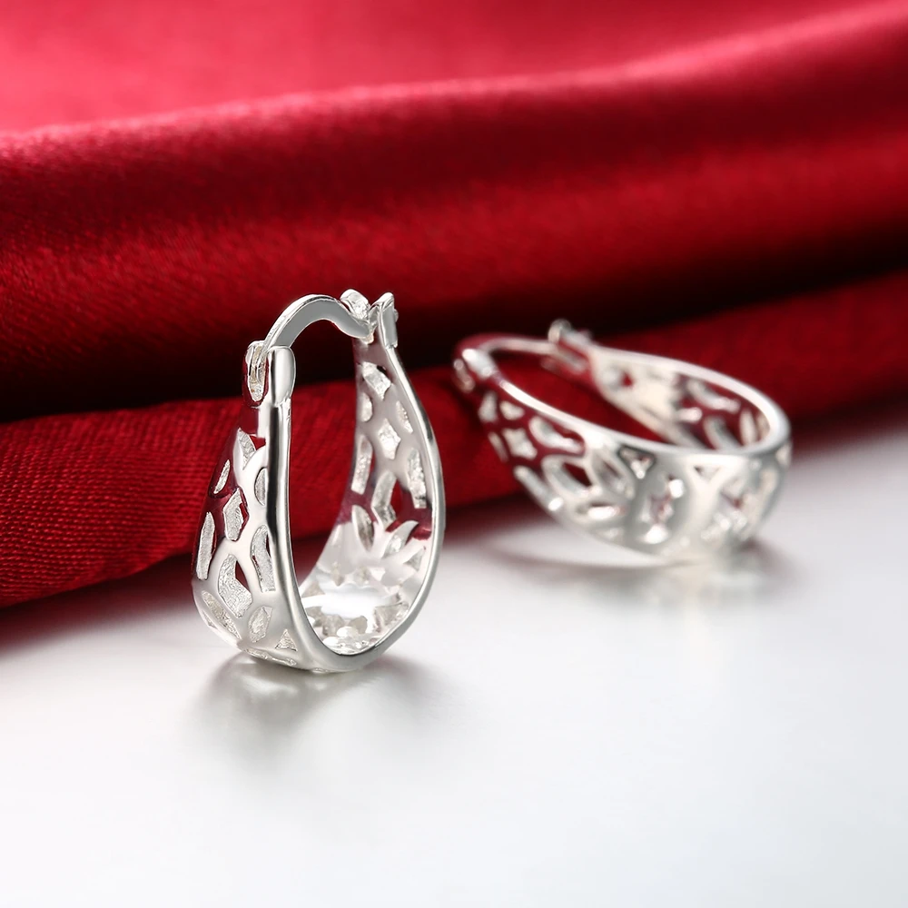 Женские серьги кольца из серебра 925 пробы с перфорацией|loop earrings|hoop earrings designsearrings