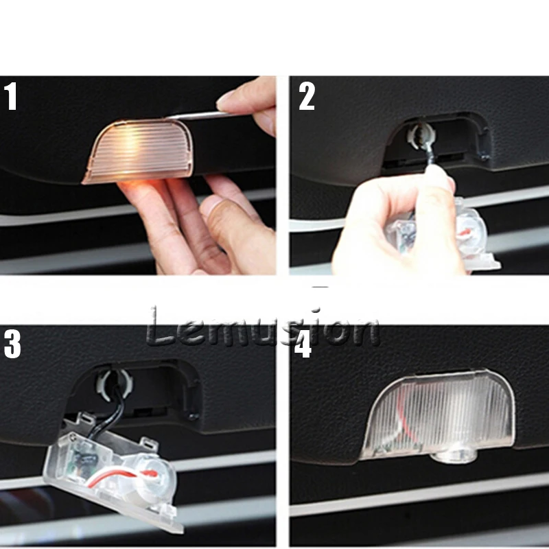 2X Светодиодная лампа освещения подножки двери автомобиля Добро пожаловать свет