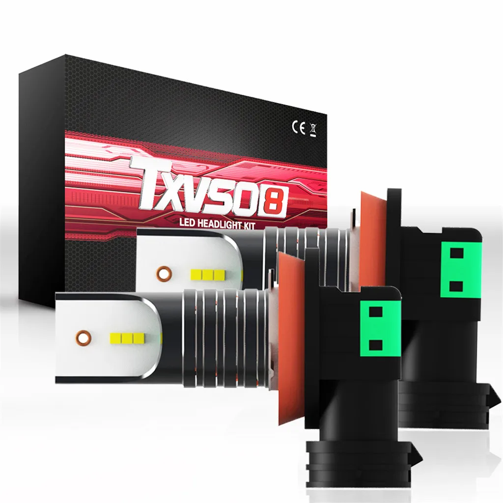 2 шт. светодиодный Би-ксеноновые фары аксессуары conversion kit лампы TXVSO8 H11/H8/H9 со