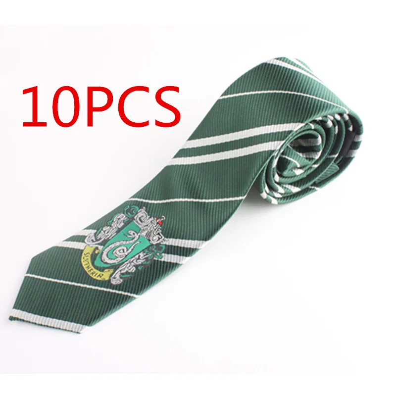 Slytherin ; 10 шт./лот; галстук-бабочка; Карнавальный Костюм Гриффиндор Слизерин; галстук; Hufflepuff Ravenclaw; Галстуки; Гермиона Грейнджер - Цвет: Slytherin