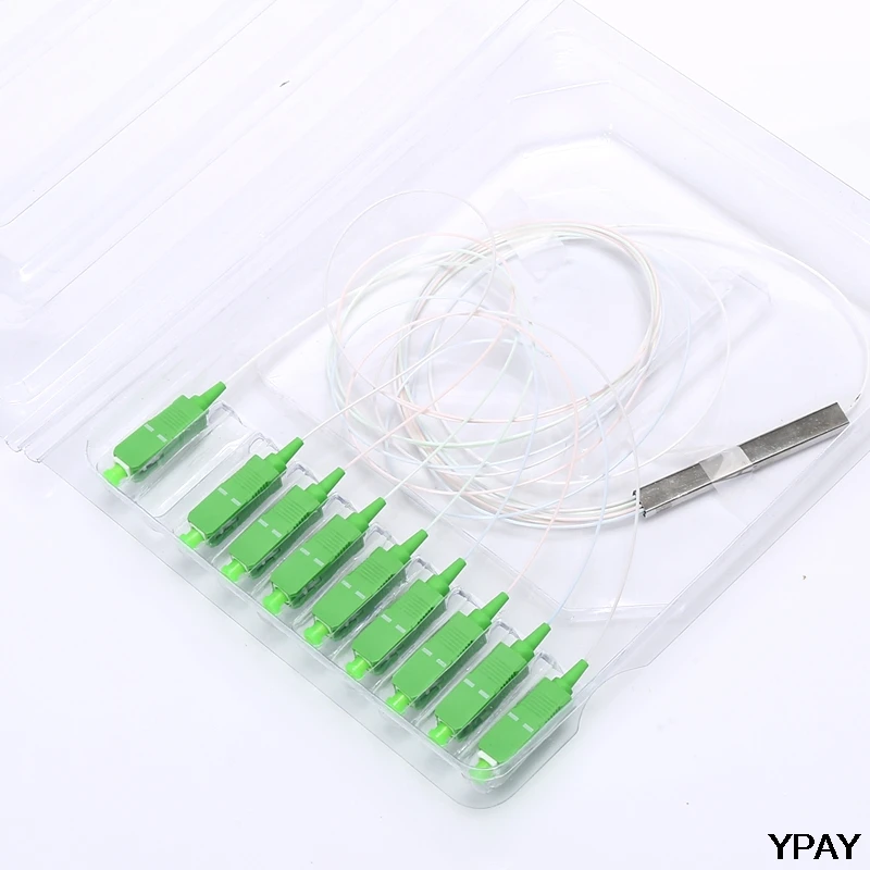 Мини PLC 1X8 одномодовый волоконно оптический разветвитель FTTH Сталь Тип трубки SCAPC