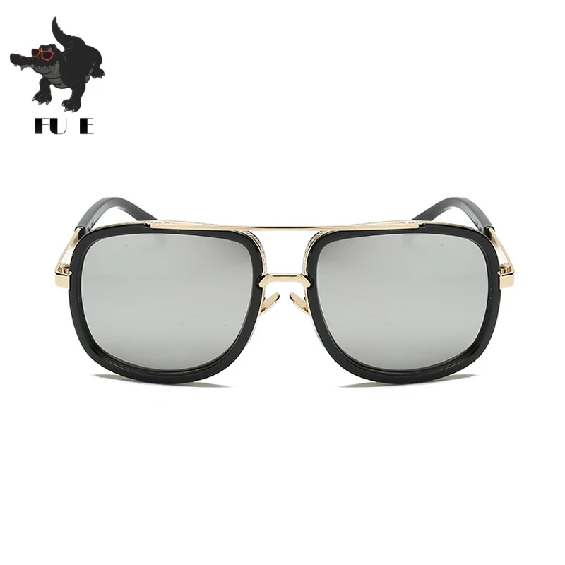 Фу E Новая мода градиентными линзами без оправы Для женщин модели мужчин