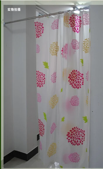 Home decoration bathroom products shower curtain Waterproof moldproof Sunflower bath Easy Clean PEVA with hook | Дом и сад