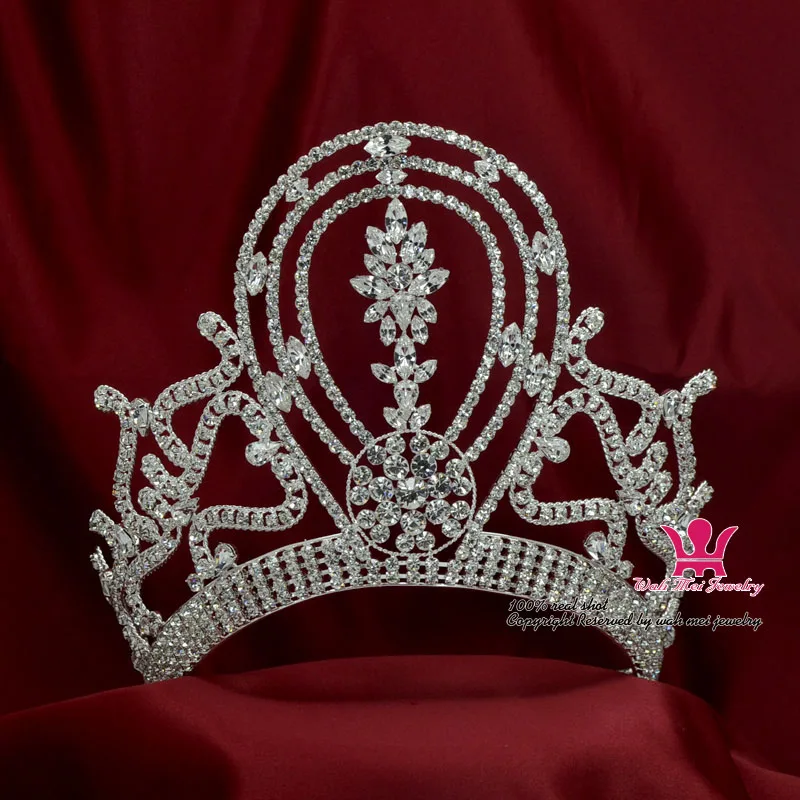 Star Item Mo134 Lager Регулируемый Miss Univer классический принцесса украшения для волос аксессуары для вечеринки выпускного вечера шоу головные уборы театрализованные Короны Диадемы - Окраска металла: Star Item