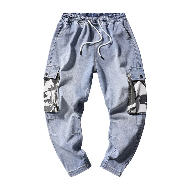 

Streetwear Hip Hop Cargo Pants 2019 Summer Mens Baggy Pockets Ribbon Joggers Pants Men Japanes Style Black Harem Pants