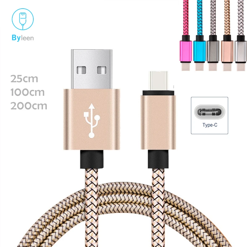 Золотой 2 м длинный USB C кабель для быстрой зарядки для Xiaomi mi9 mi8 mia1 Pocophone F1 Черная Акула 2 0,25 м короткий синий/розовое золото(розовый)/серебристый Кабо - Цвет: Золотой