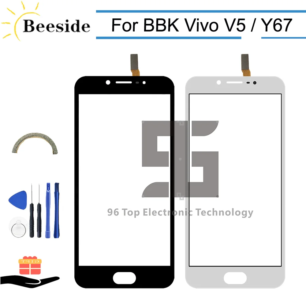 AA+ качественный сенсорный экран 5,5 ''черный/белый для BBK Vivo V5 1601/Vivo Y67 сенсорный экран дигитайзер Стекло Замена объектива