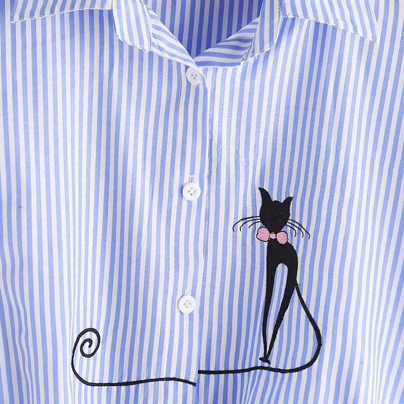 HEE GRAND/женские полосатые рубашки с рукавами летучая мышь повседневные летние топы