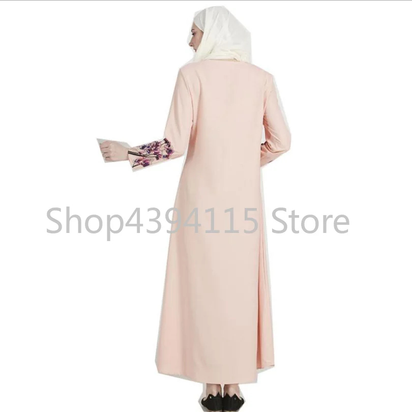 2018 с цветочным принтом хит цвет мусульманская абайя одеяние мусульмане Абая для