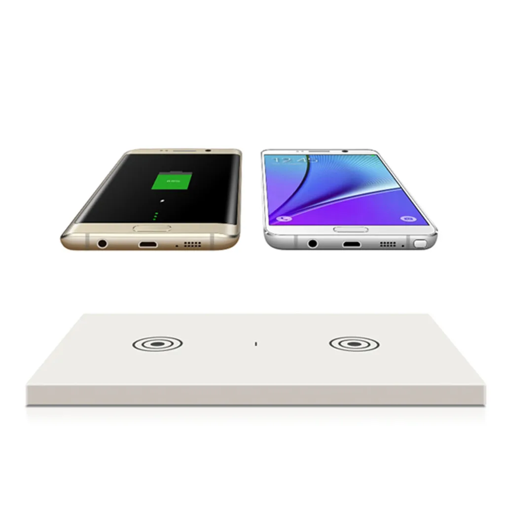 Qi 5 Вт двойная Беспроводная зарядная станция устройства Pad Desktop для iPhone 8/8 Plus/X/Xs/XS