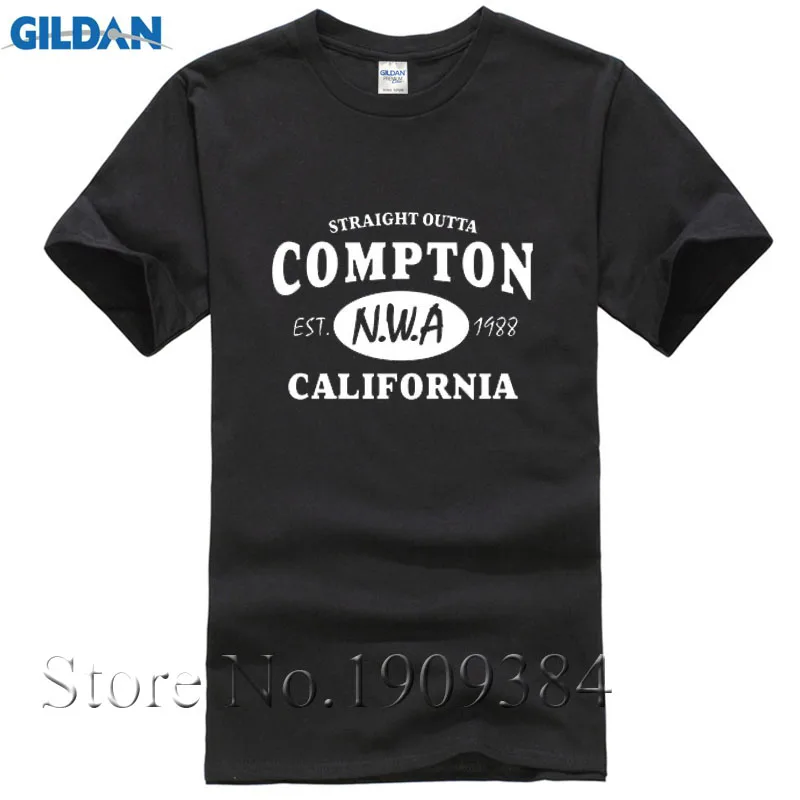 NWA (N. W. A.) Straight Outta Compton футболка Для мужчин хип хоп Rap короткий рукав Футболка harajuku