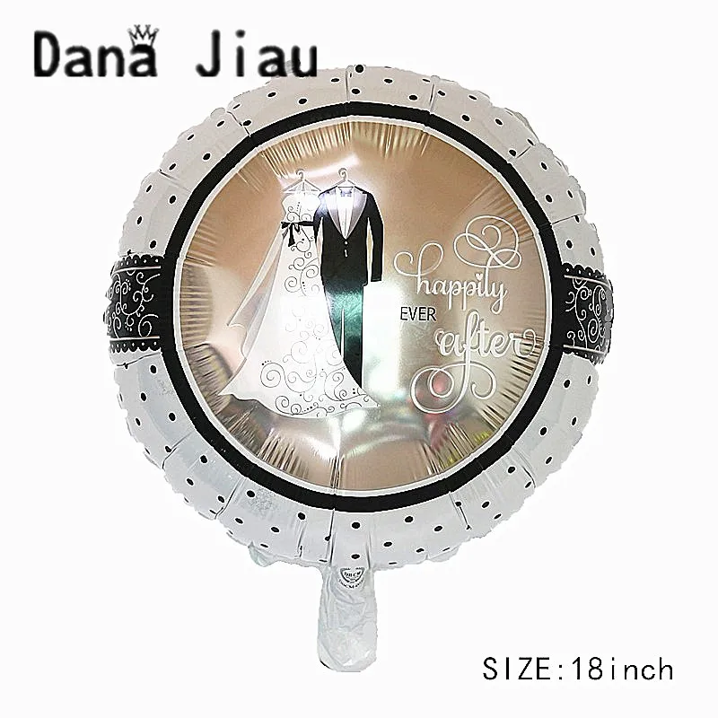 Dana jiau Happy wedding ever after Balloon розовое золото кольцо шар из фольги украшение на День