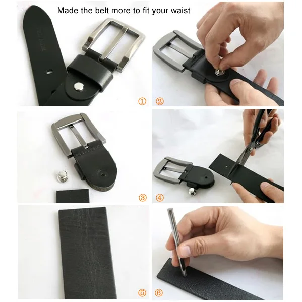 Топ DIY ремень кожаный без пряжки Замена ремня чистый цвет гладкая Пряжка