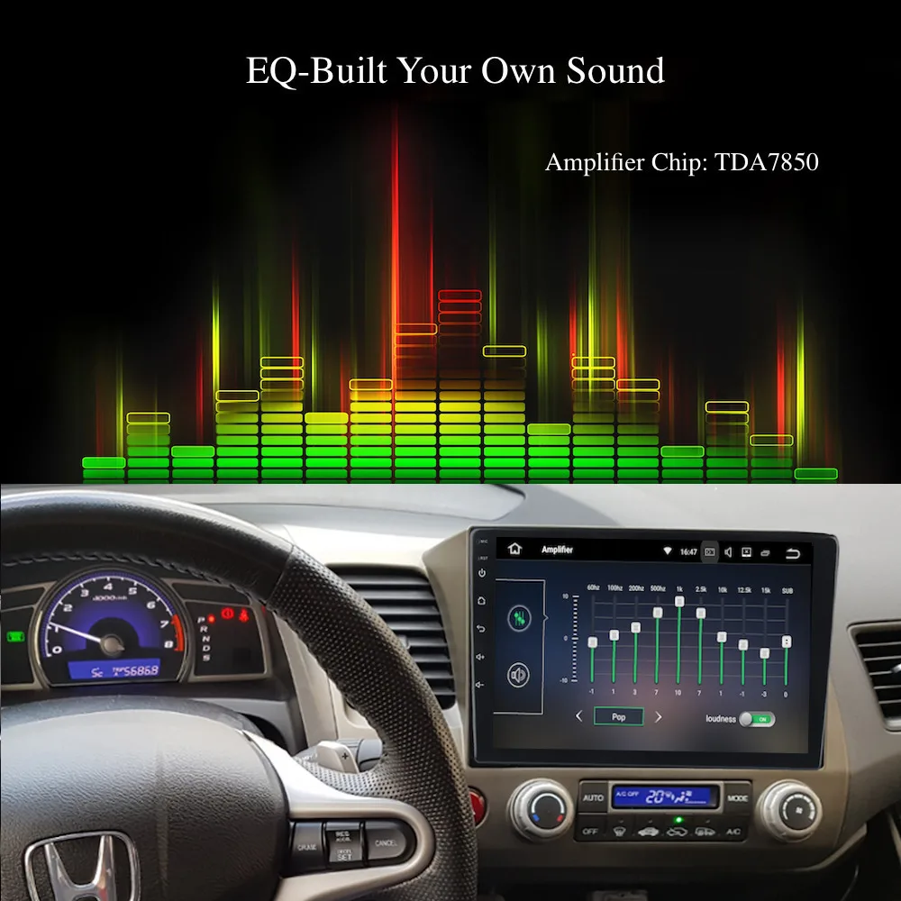 Автомобильное радио Android GPS для Honda Civic 8 Авторадио 2006-2011 навигация головное