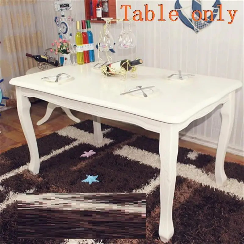 Mueble обеденный набор Marmol Tafel Esstisch Tavolo Da Pranzo, деревянный обеденный стол в европейском стиле - Цвет: MODEL J